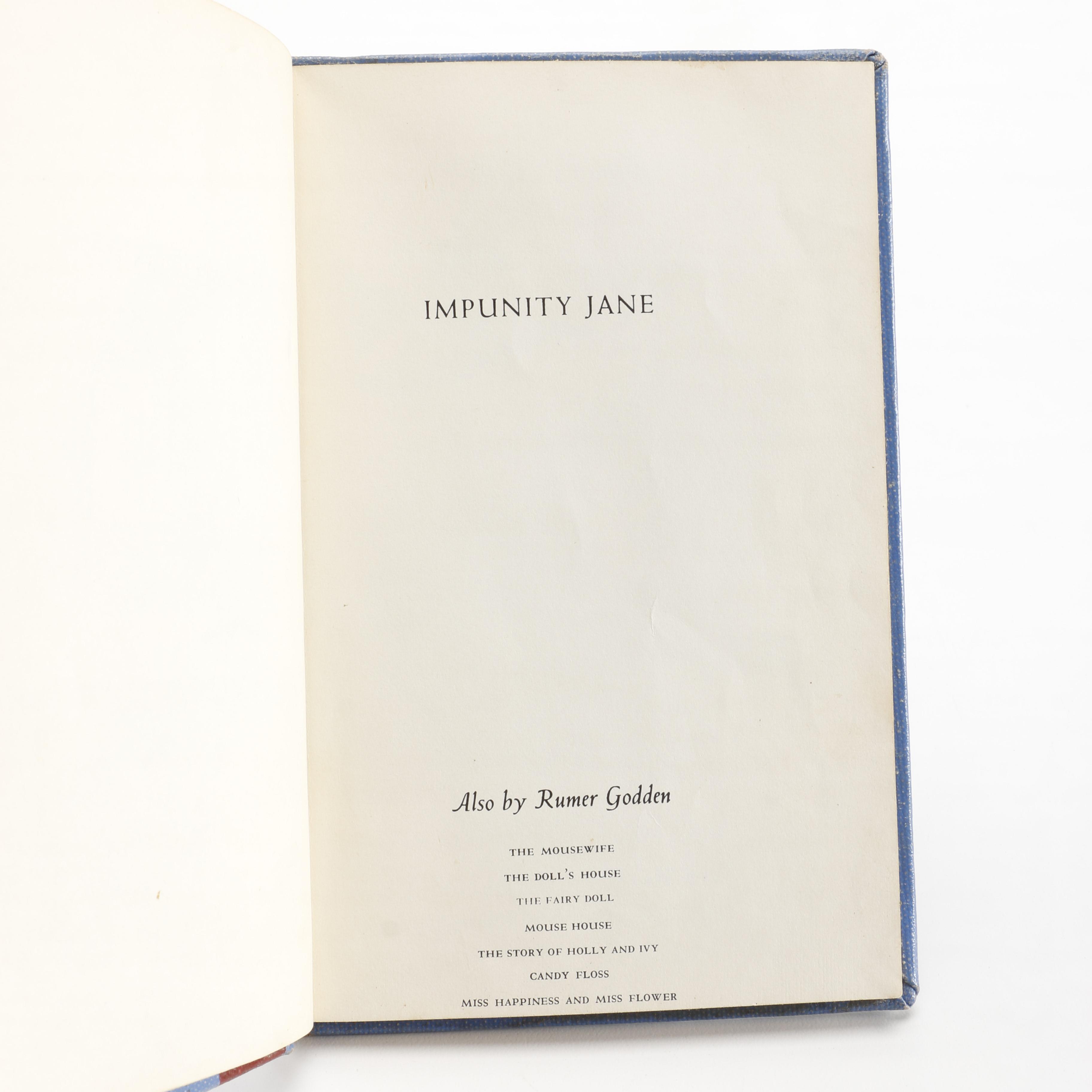 1961 "Impunity Jane: The Story of a Pocket Doll" by Rumer Godden