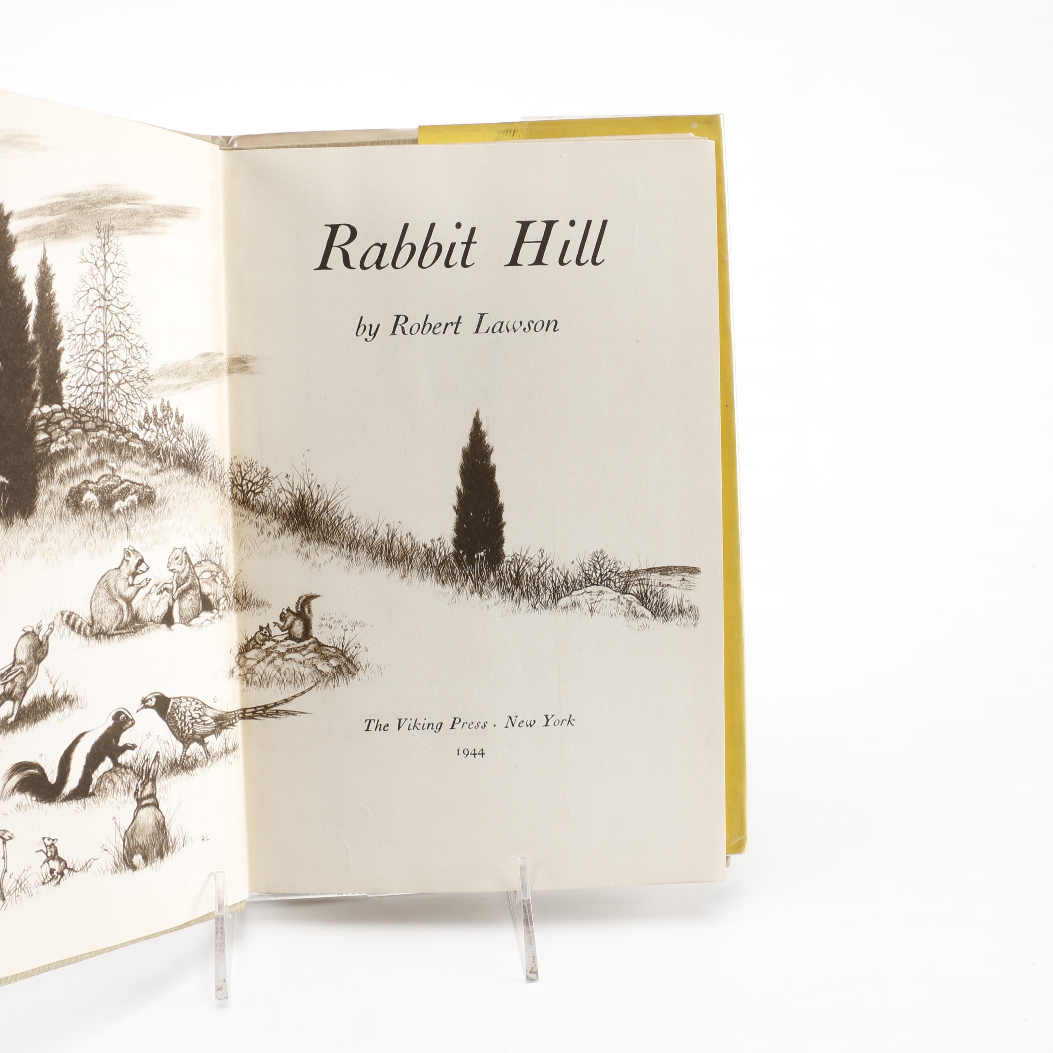 1944 Second Printing "Rabbit Hill" by Robert Lawson