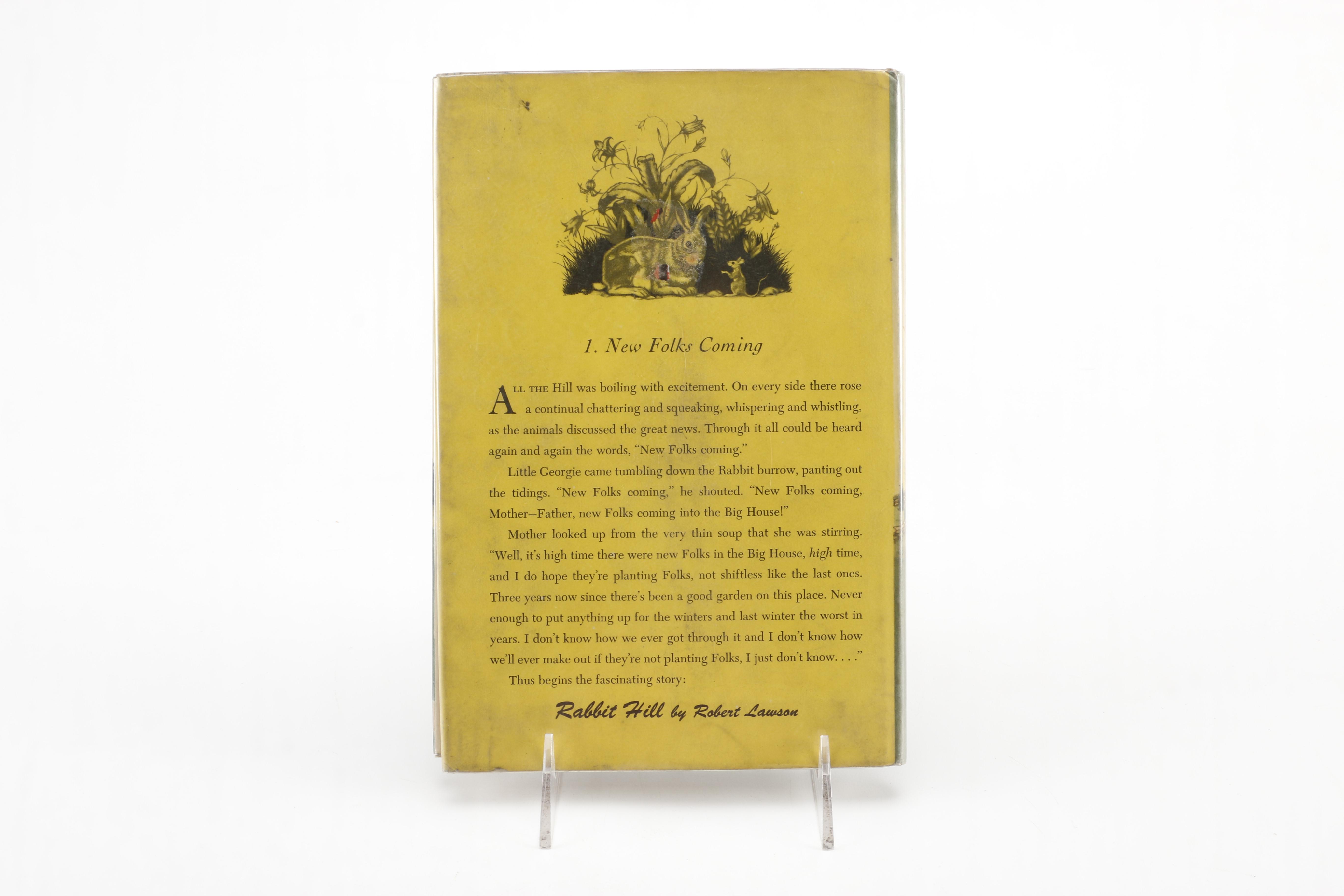 1944 Second Printing "Rabbit Hill" by Robert Lawson