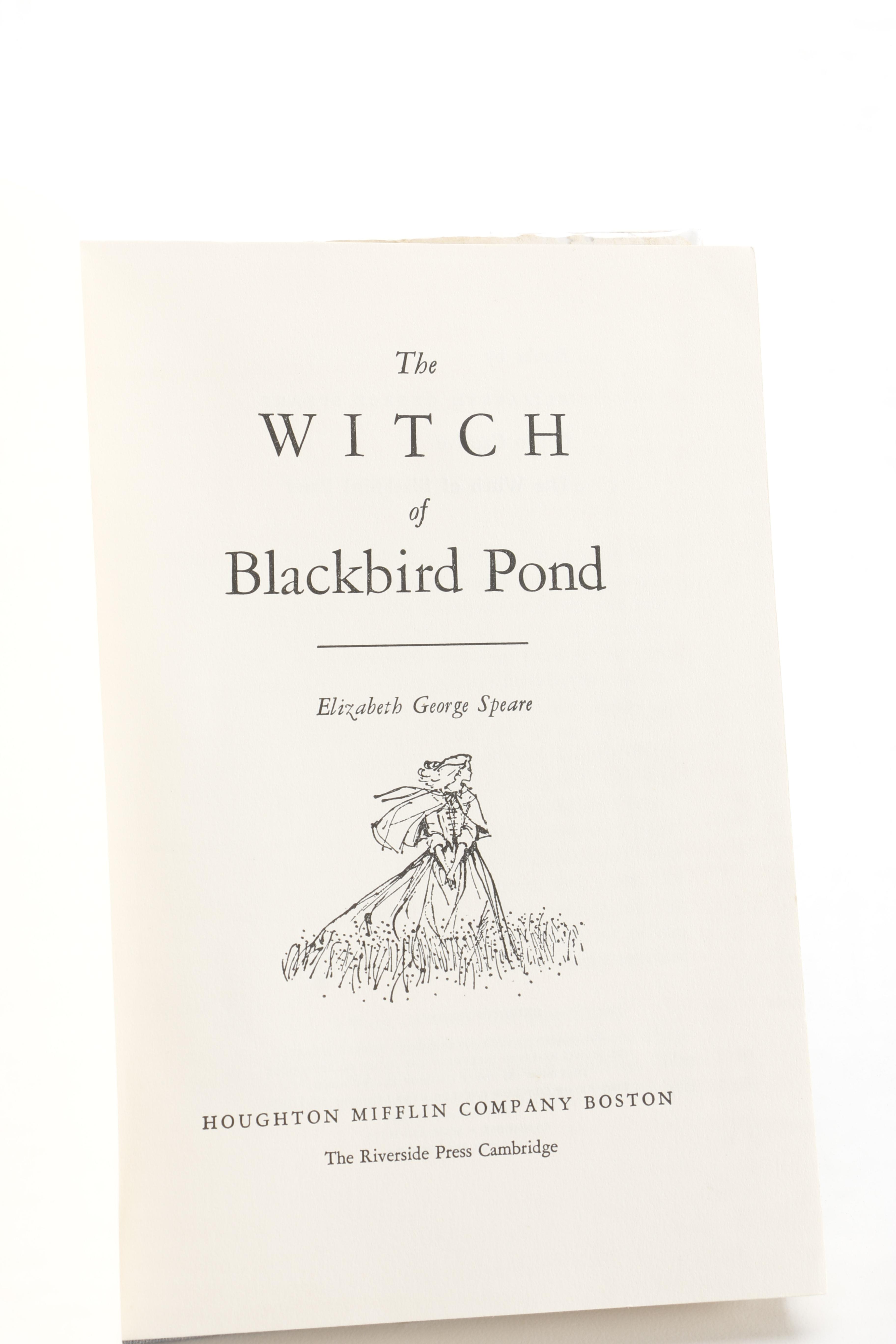 1958 "The Witch of Blackbird Pond" by Elizabeth George Speare