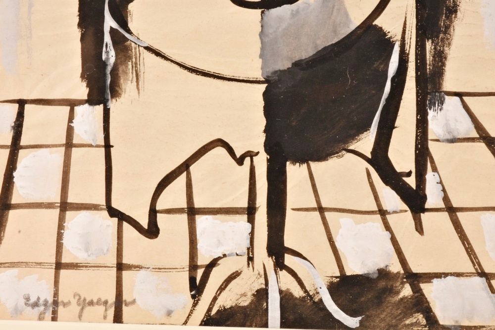 Edgar Yaeger Original Gouache Painting on Paper