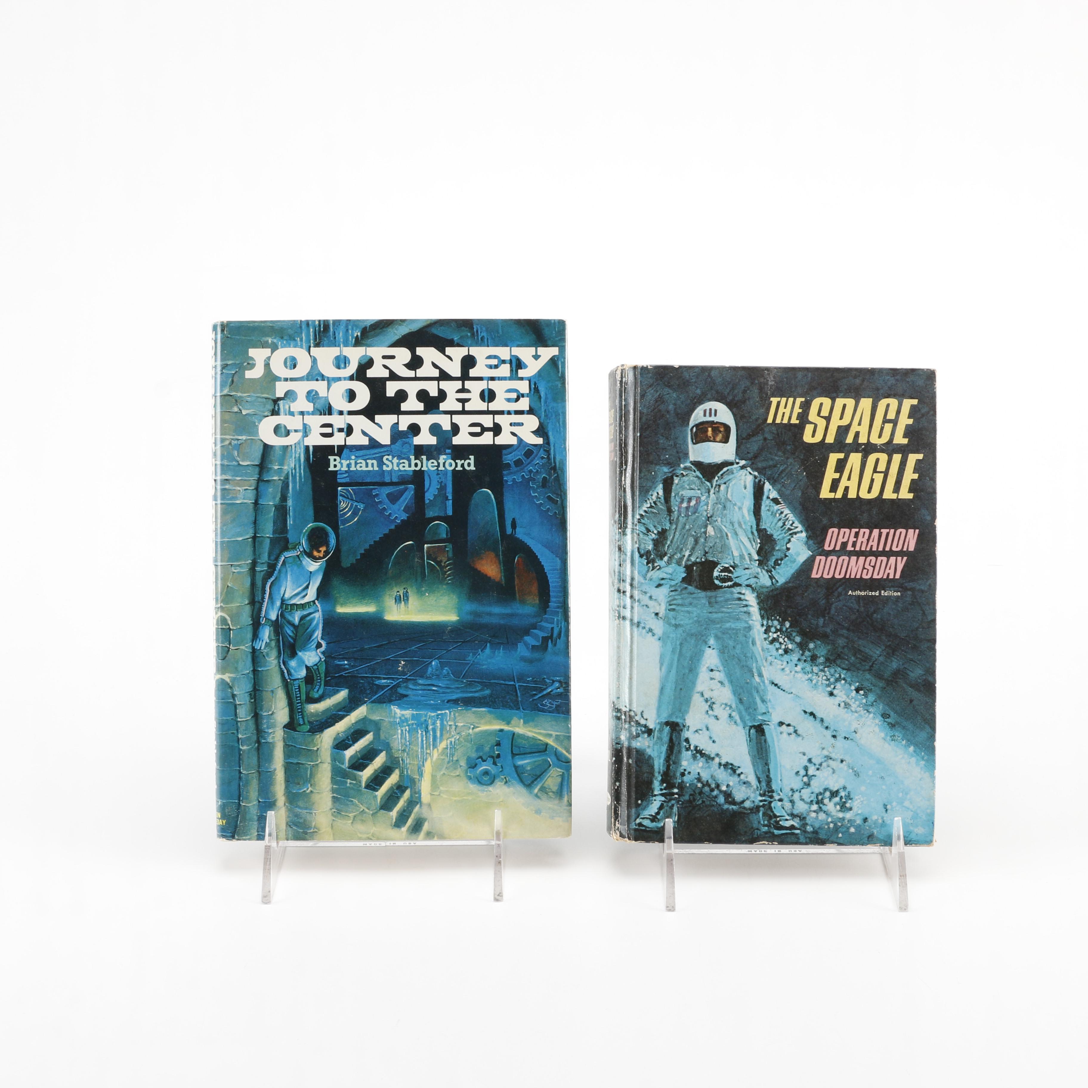 Book Club Edition "Journey to the Center" by Brian Stableford and Authorized Edition of "The Space Eagle: Operation Doomsday" by Jack Pearl