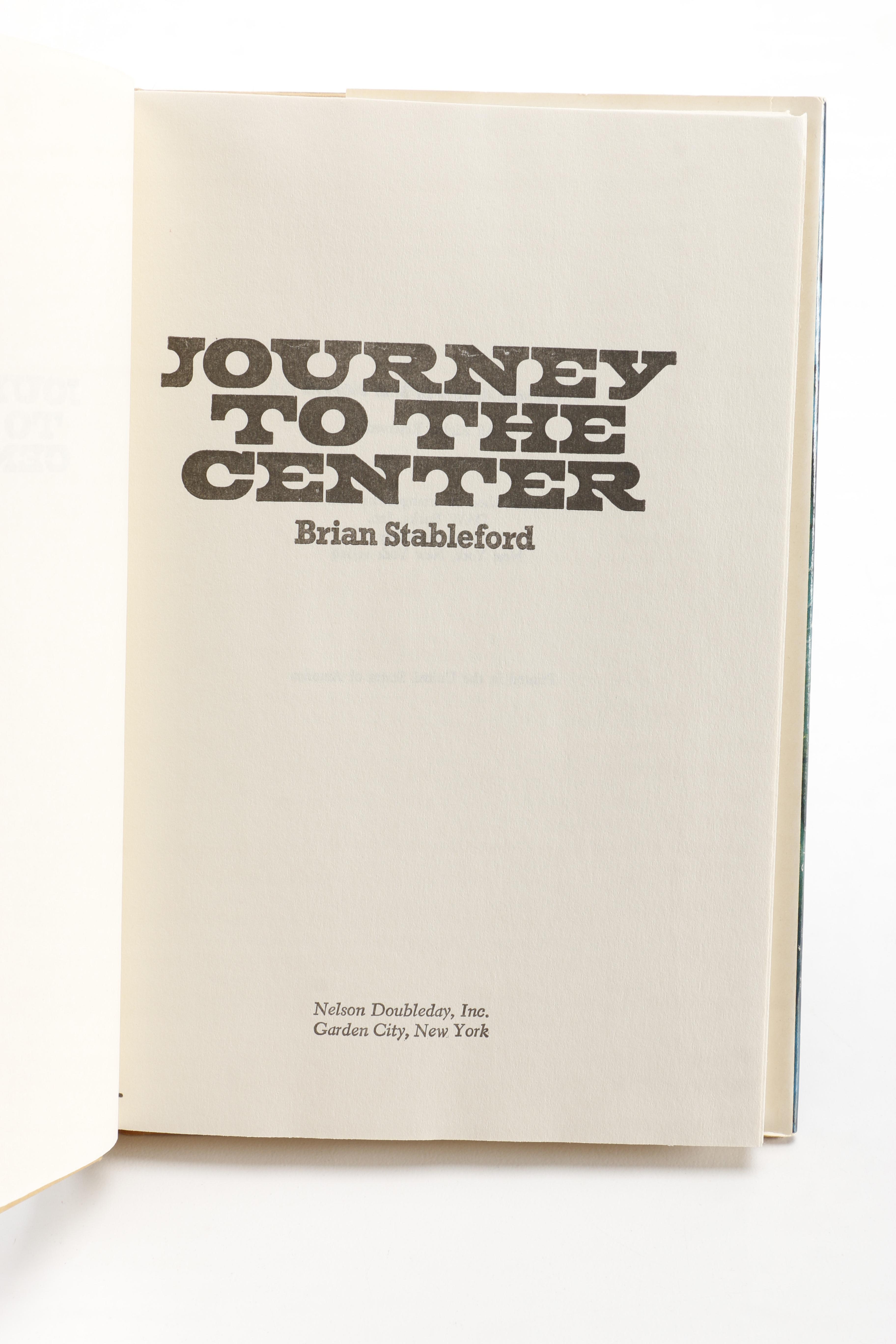 Book Club Edition "Journey to the Center" by Brian Stableford and Authorized Edition of "The Space Eagle: Operation Doomsday" by Jack Pearl