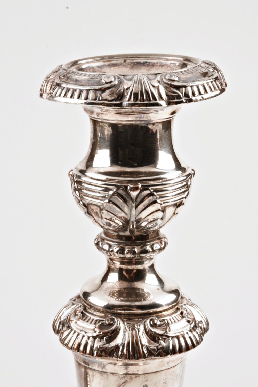 Old Sheffield Silver Plate Candle Holders