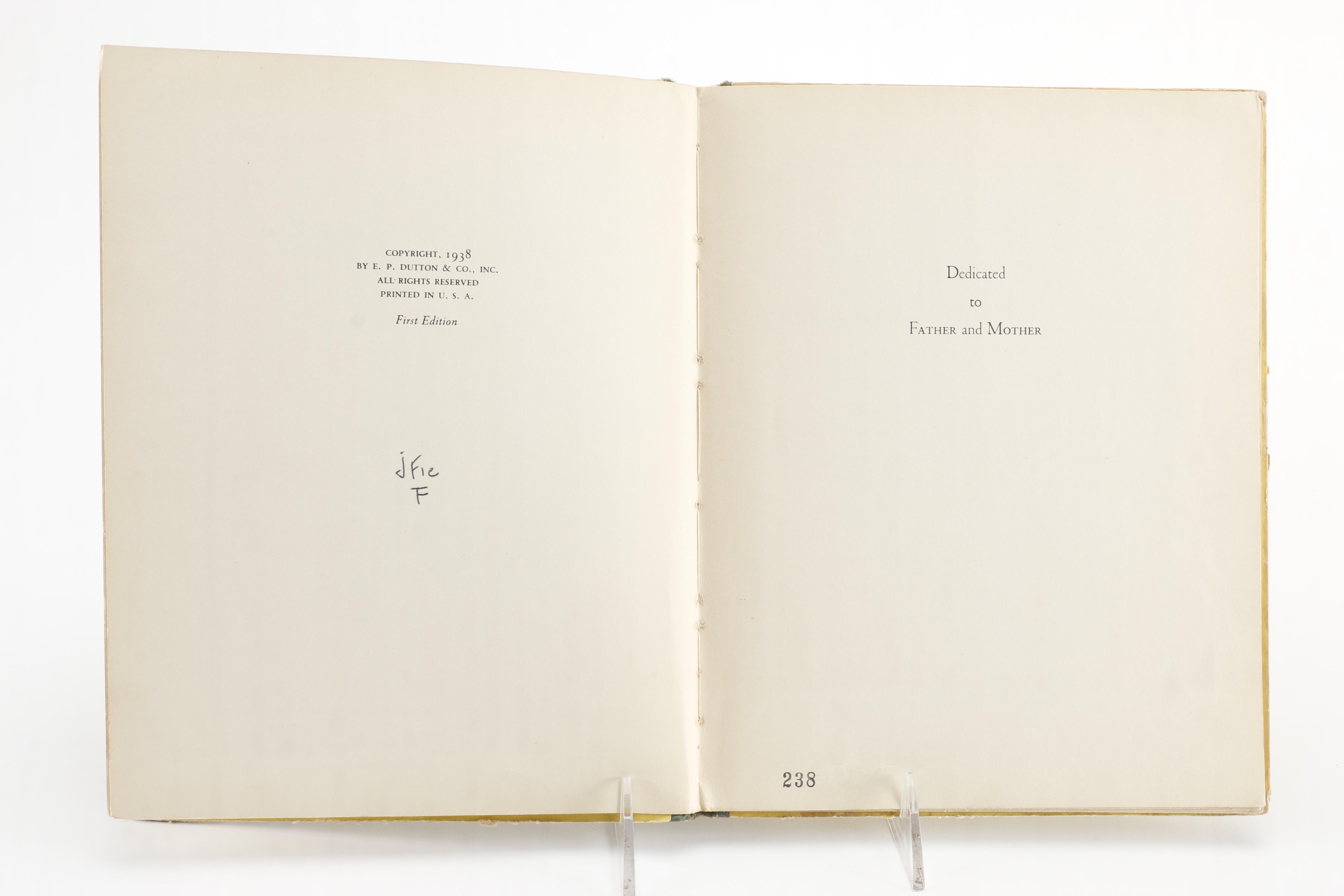 1938 First Edition "Bumblebuzz" by Rosalie K. Fry