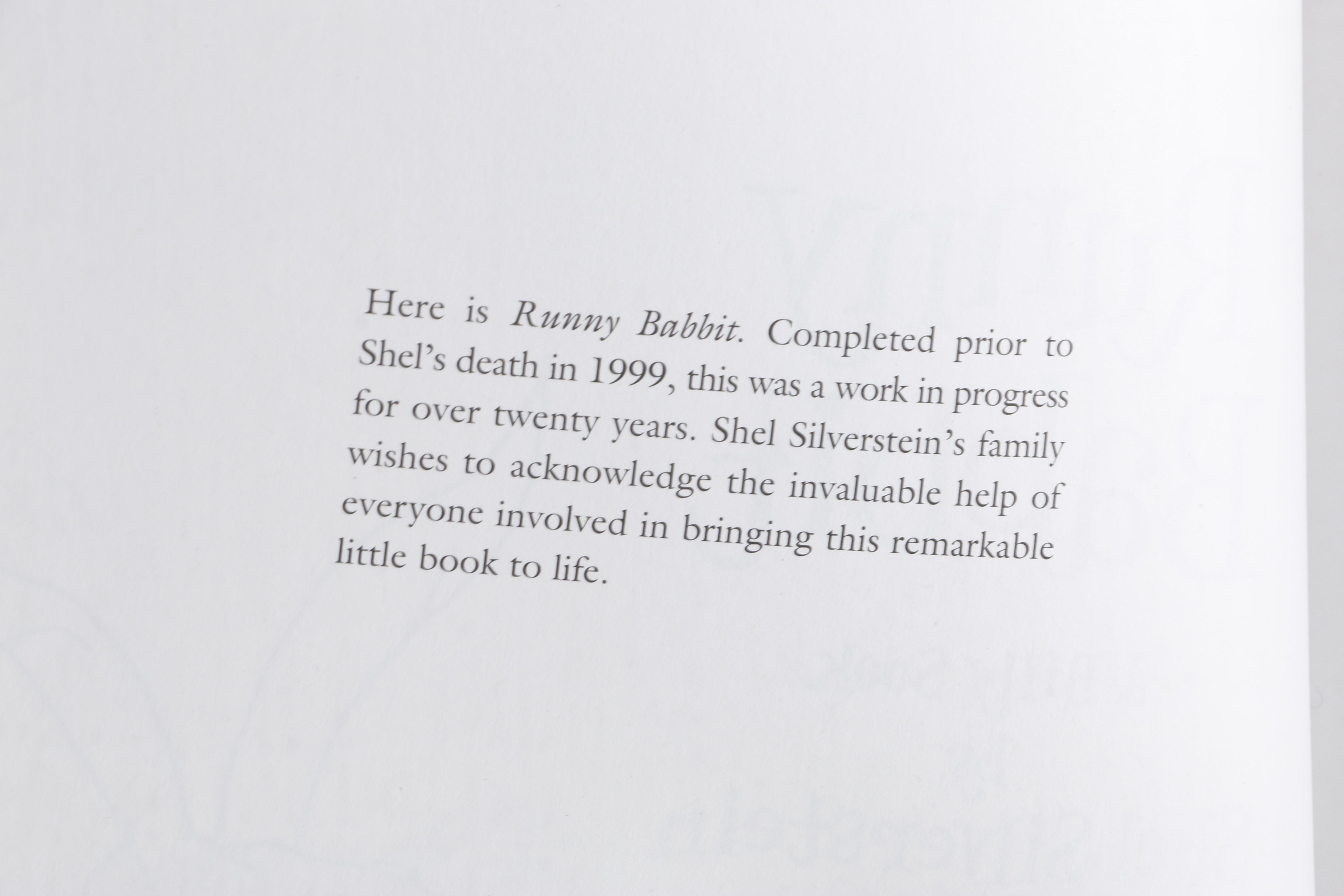 Shel Silverstein Books Including 2005 First Edition "Runny Babbit"