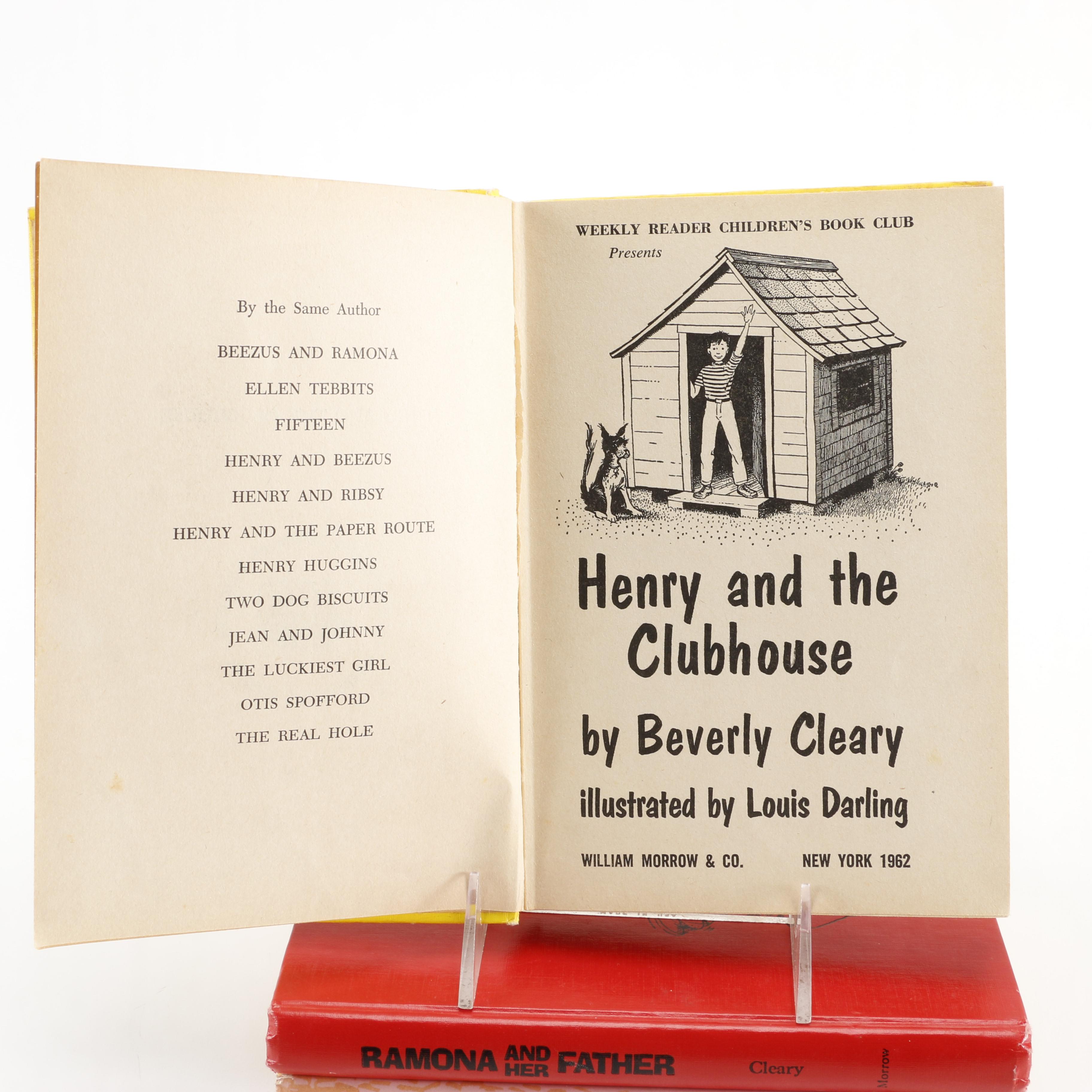 Children's Novels by Beverly Cleary including "Henry and the Clubhouse"
