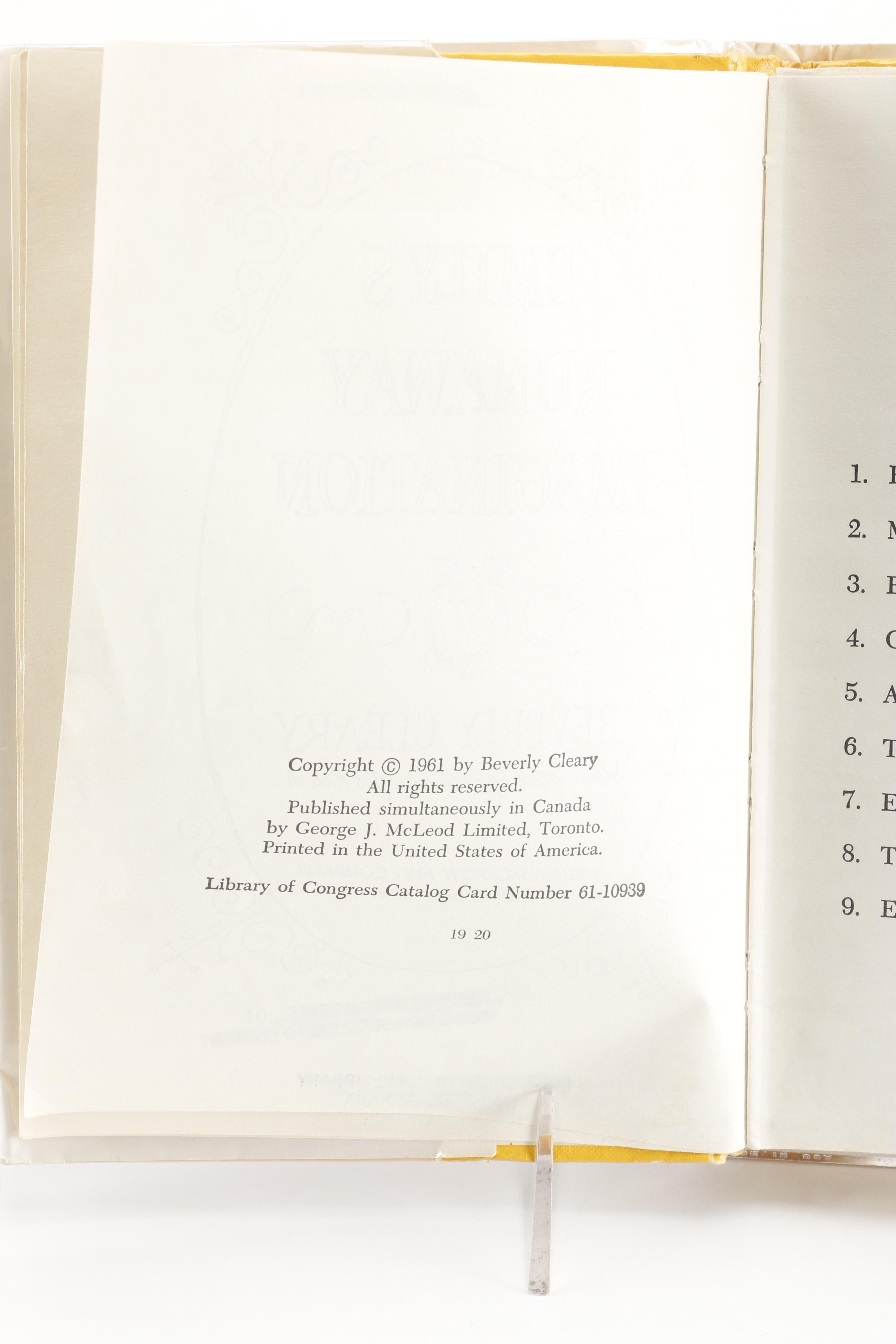 Children's Novels by Beverly Cleary including "Henry and the Clubhouse"