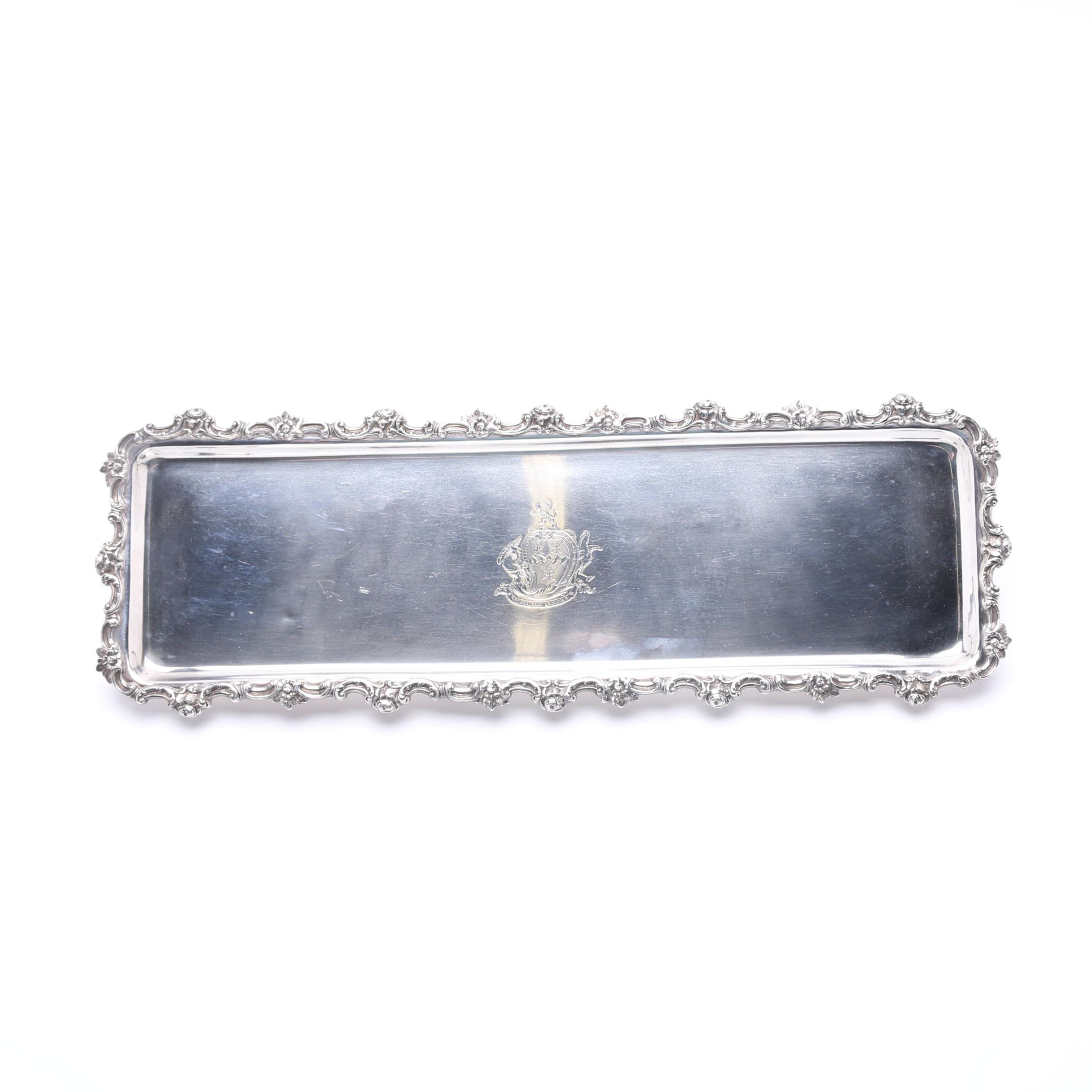 Antique Victorian Sterling Silver Tray