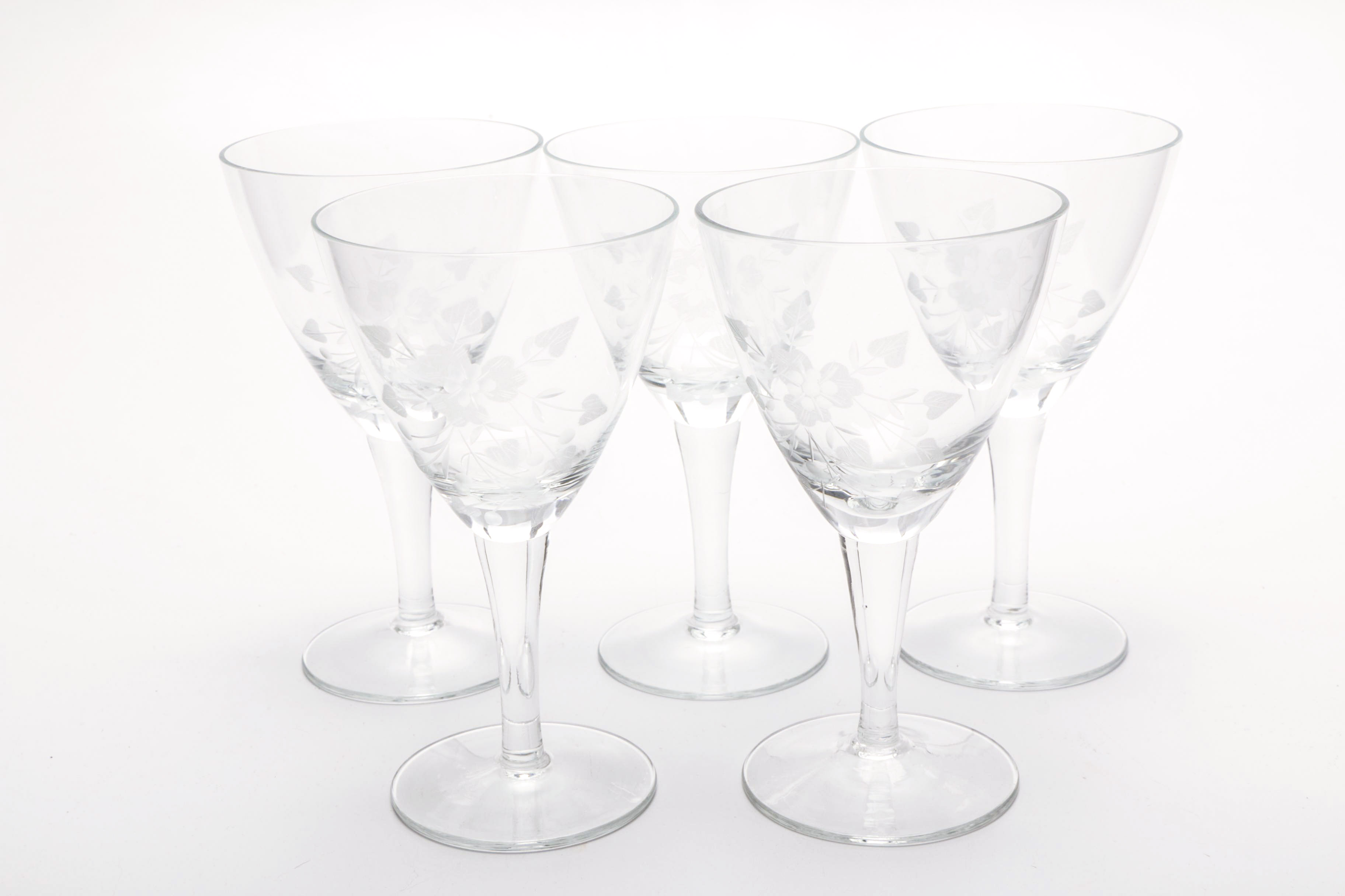 Vintage Decanter With Matching Glasses