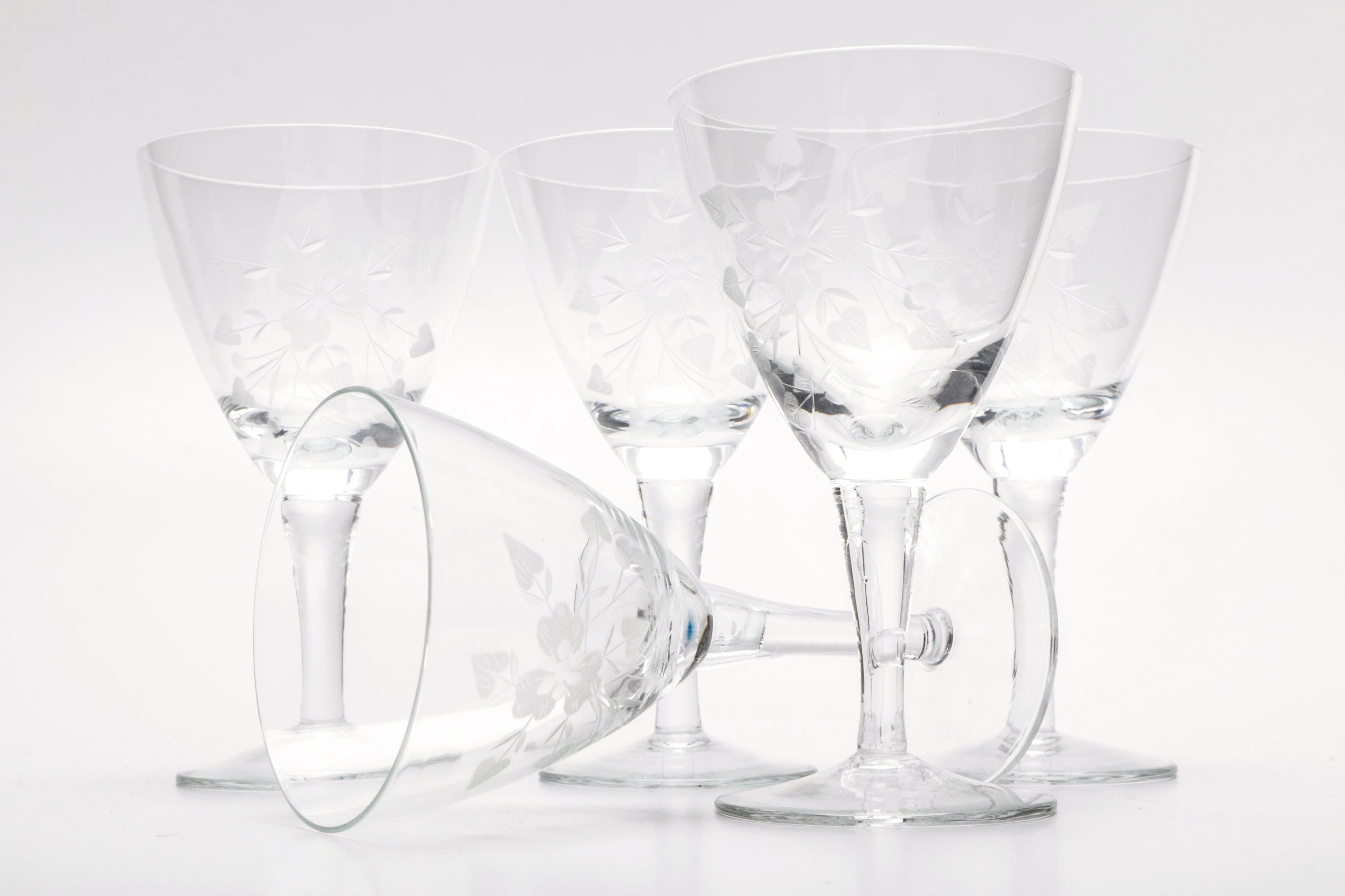 Vintage Decanter With Matching Glasses