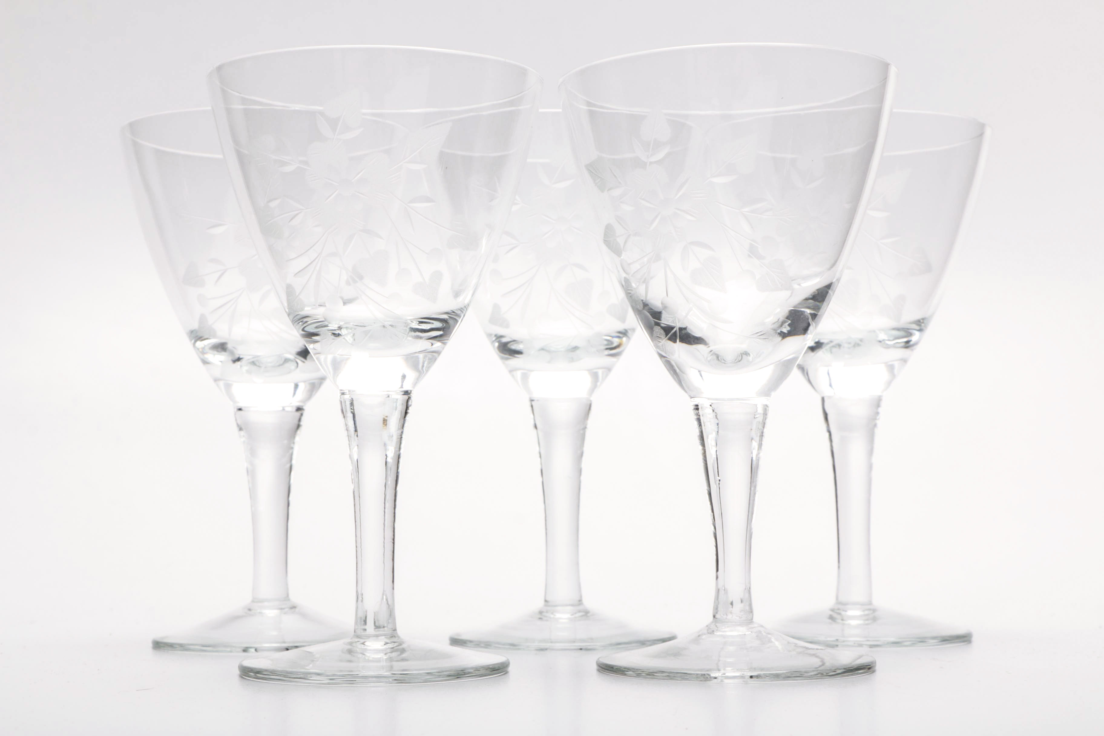 Vintage Decanter With Matching Glasses