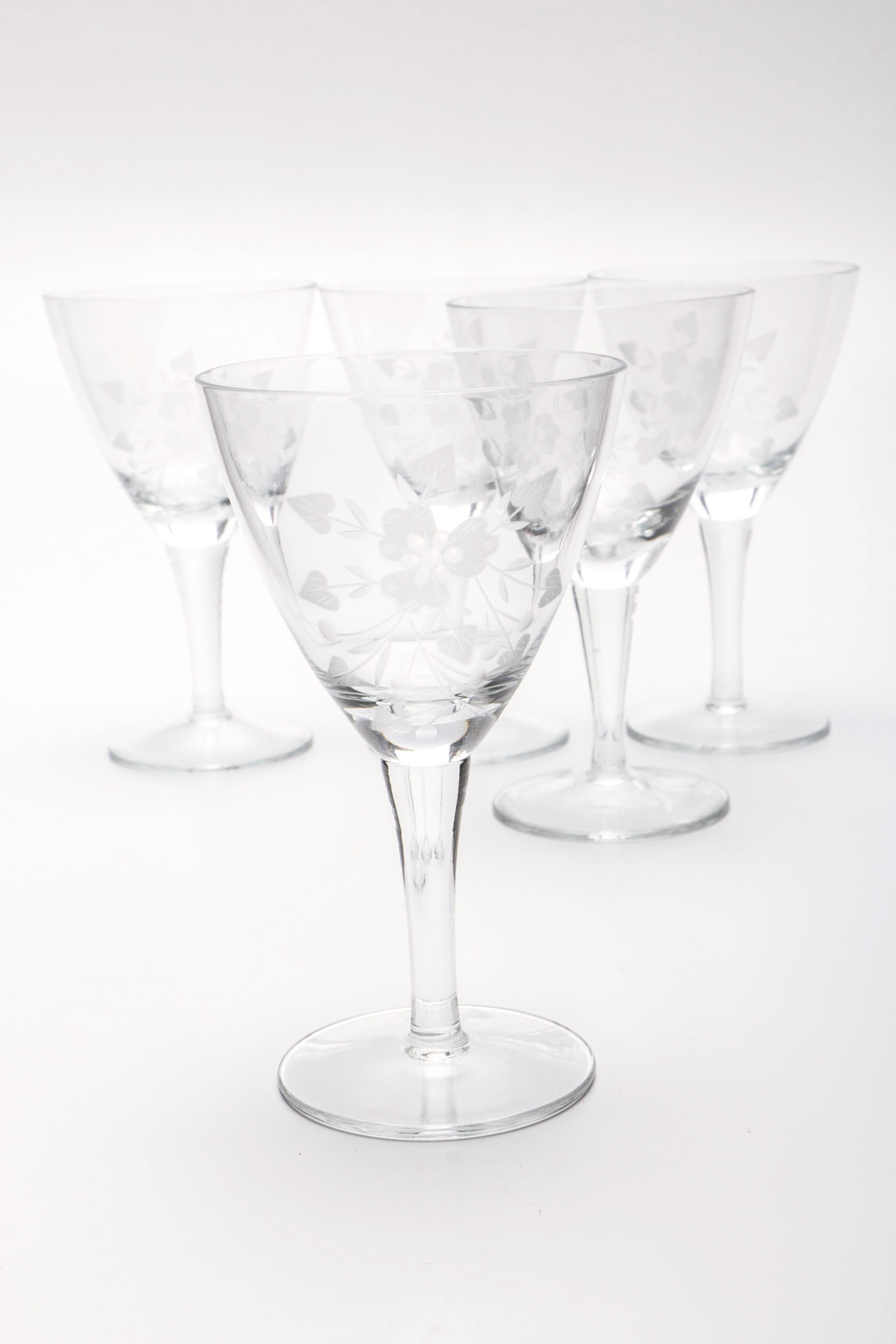 Vintage Decanter With Matching Glasses