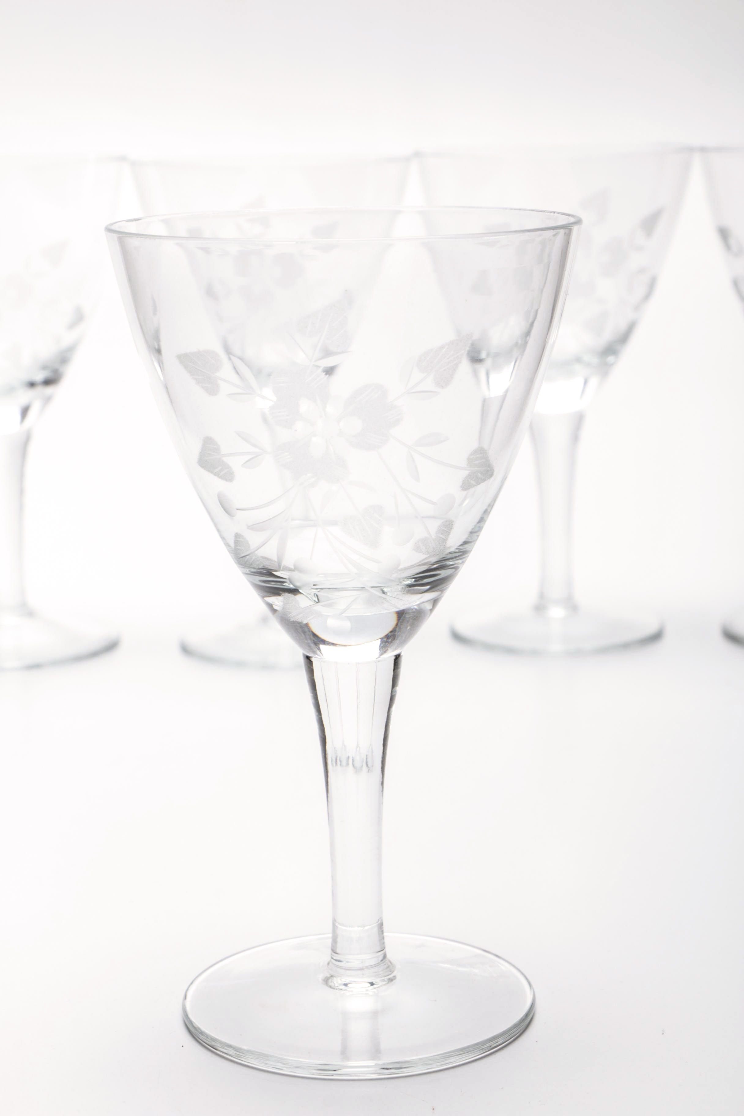 Vintage Decanter With Matching Glasses