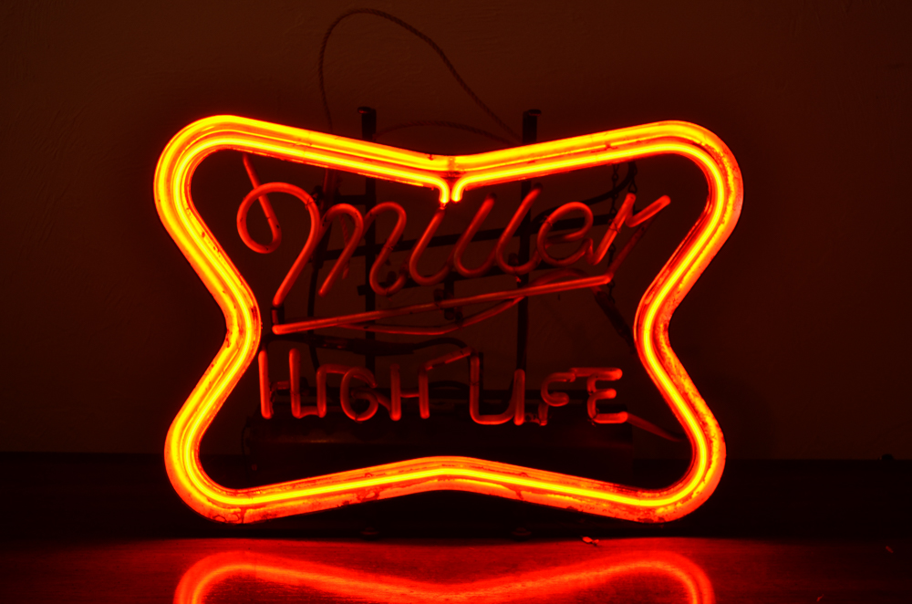 Vintage Miller High Life Neon Beer Sign