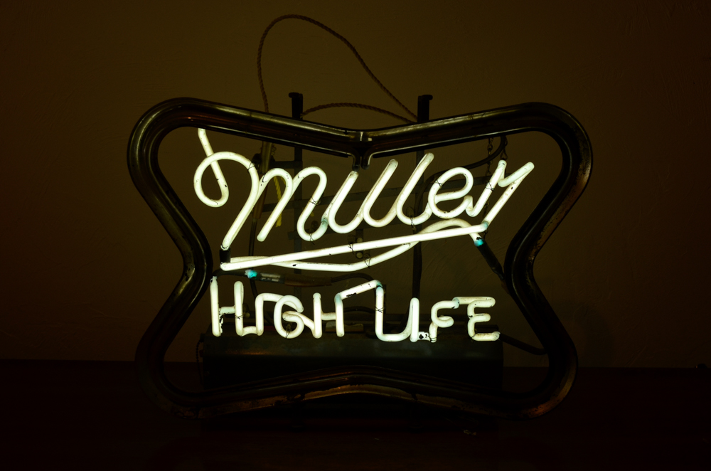 Vintage Miller High Life Neon Beer Sign