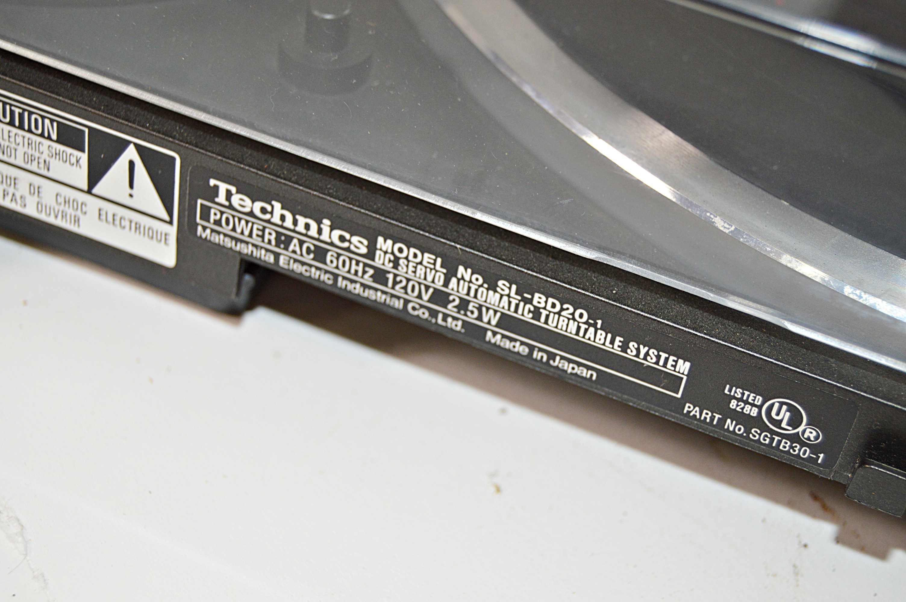 Technics DC Servo SL-BD20 Automatic Turntable System