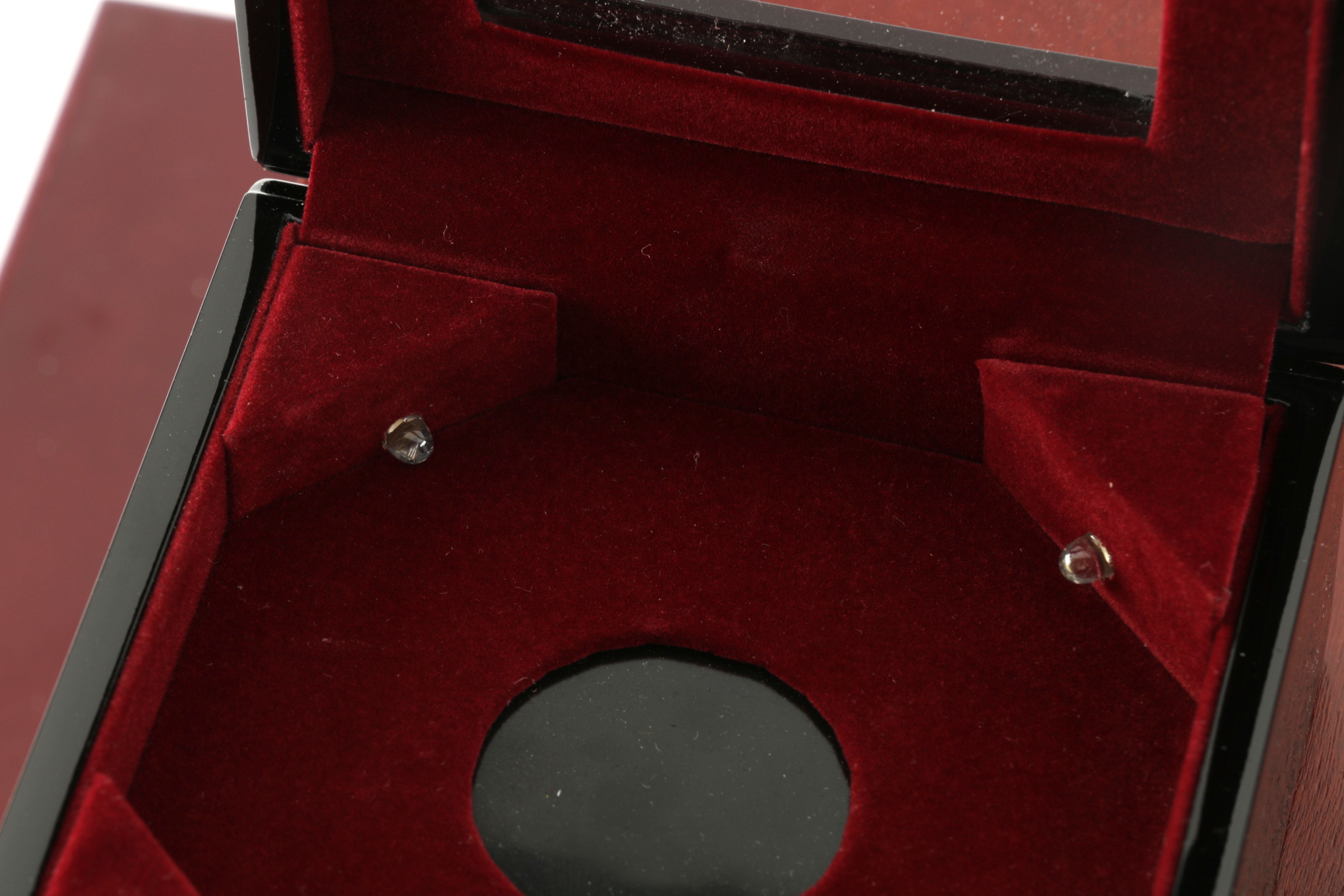Two Wooden Coin Display Cases and Five Small Coin Boxes