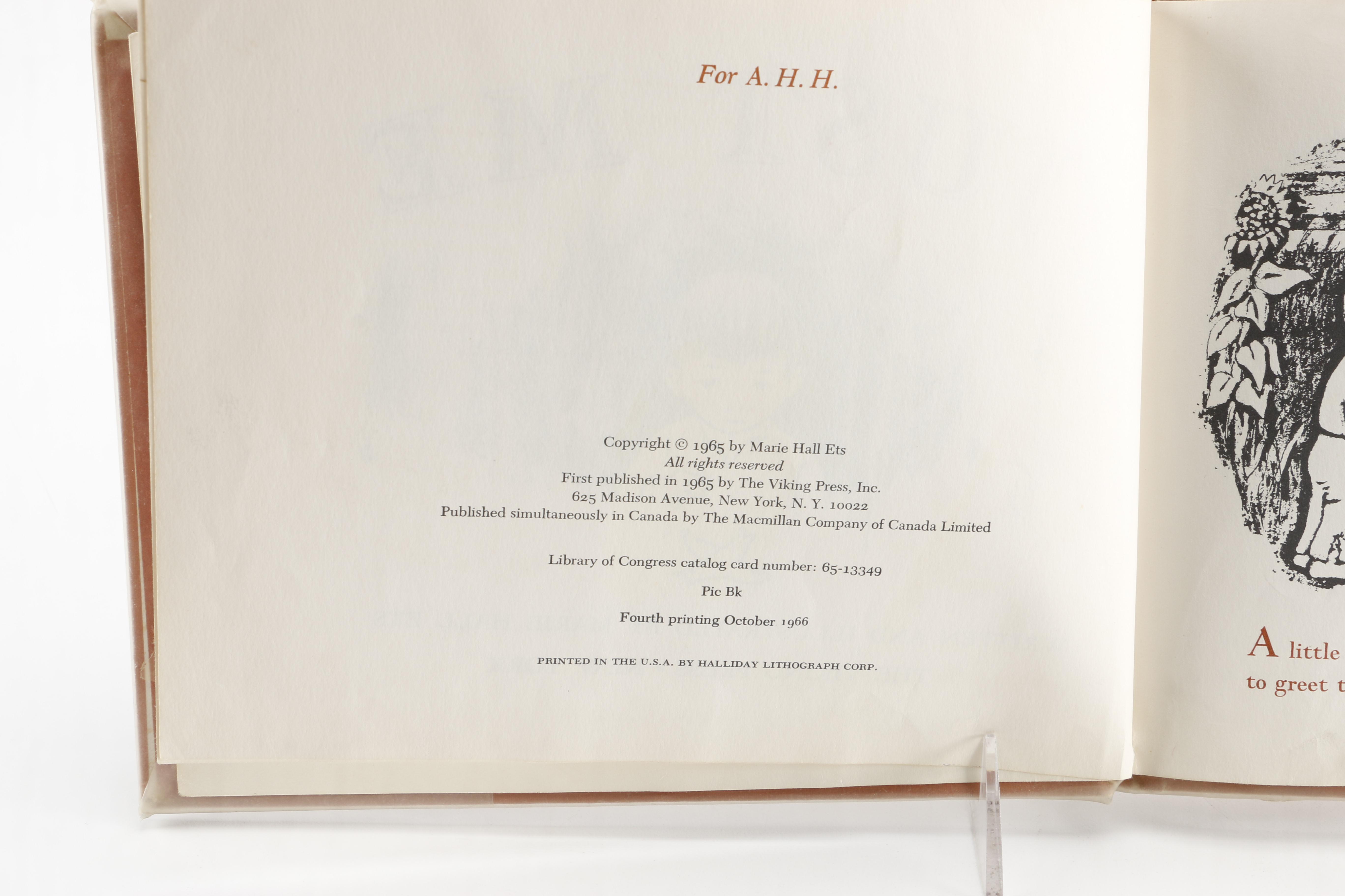 Marie Hall Ets Children's Books