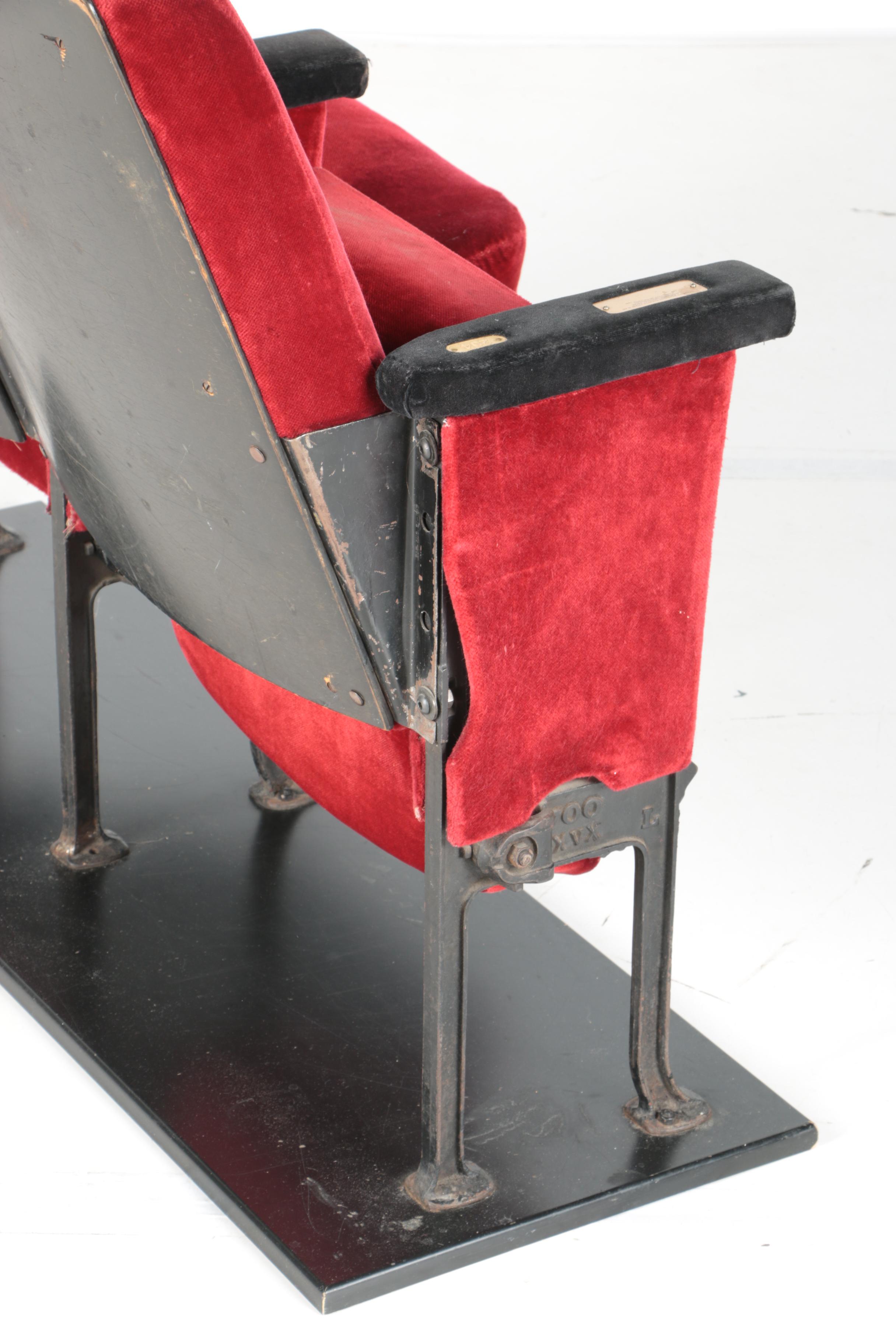 Pair of Radio City Music Hall Theater Seats