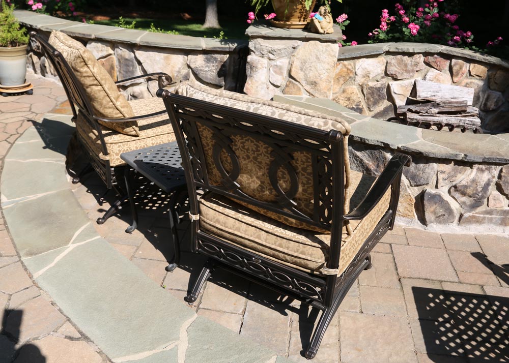 Agio Outdoor Chairs with Side Tables