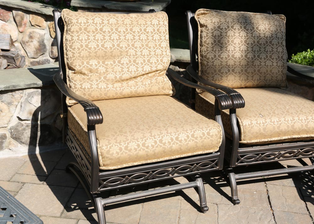Agio Outdoor Chairs with Side Tables
