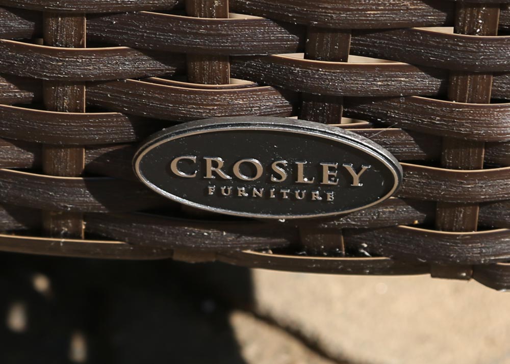 Outdoor Loveseat and Ottoman with Side Table