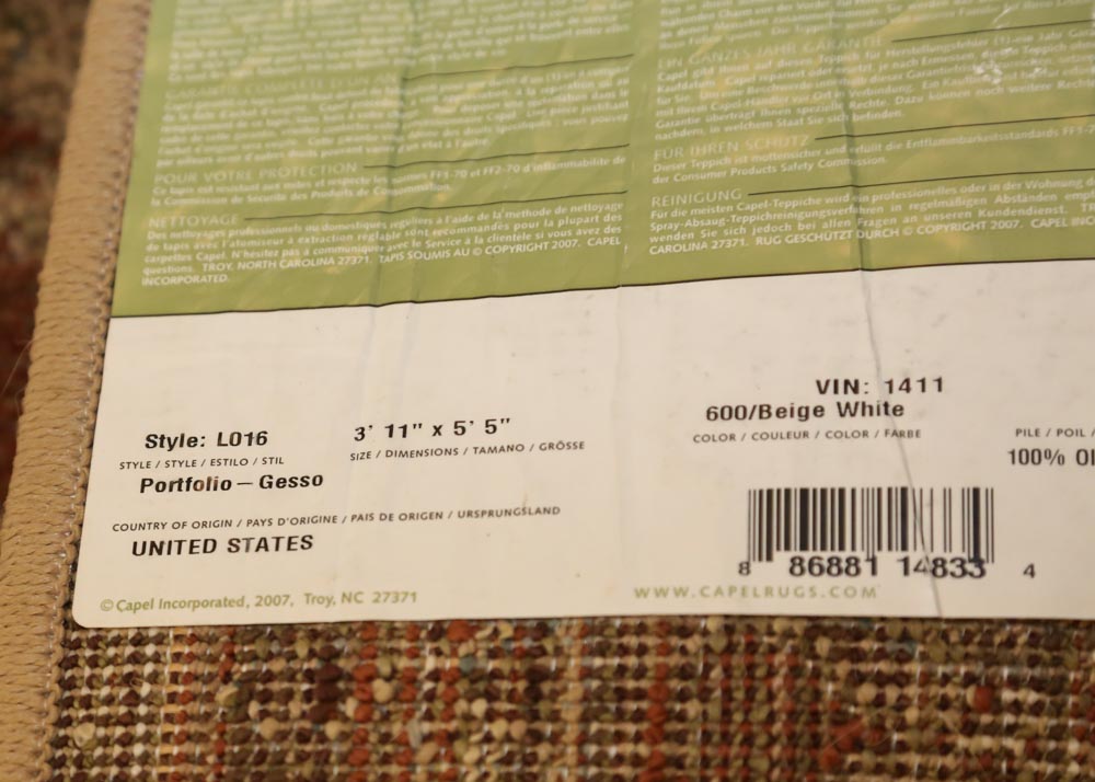 Capel "Portfolio Gesso" Isfahan Style Area Rug