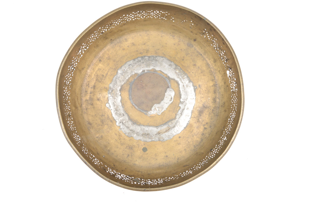 Antique Brass Footed Bowl