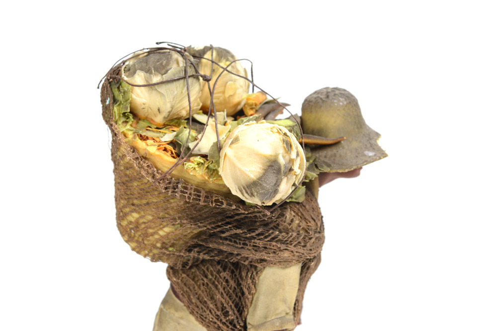 Spanish Colonial Wax Figure of Farmer