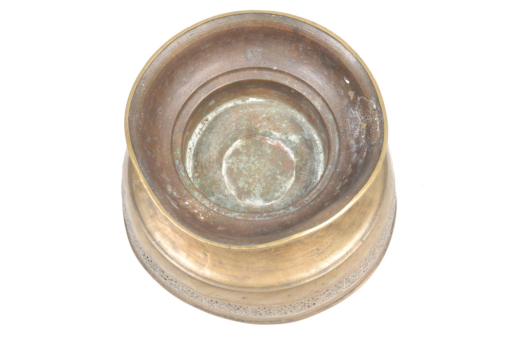 Antique Brass Footed Bowl