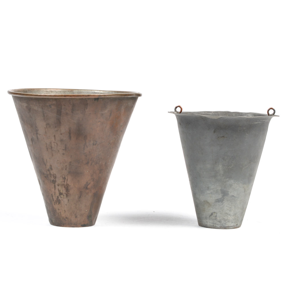 Antique Copper Pan with Tin Insert