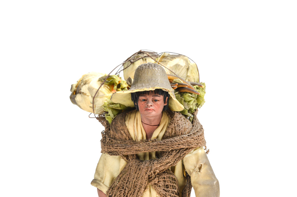 Spanish Colonial Wax Figure of Farmer