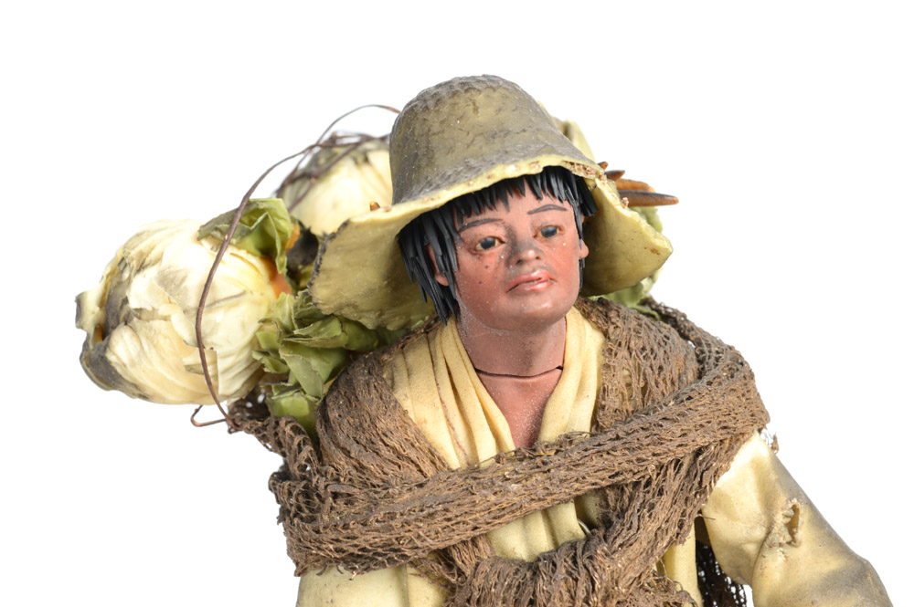 Spanish Colonial Wax Figure of Farmer
