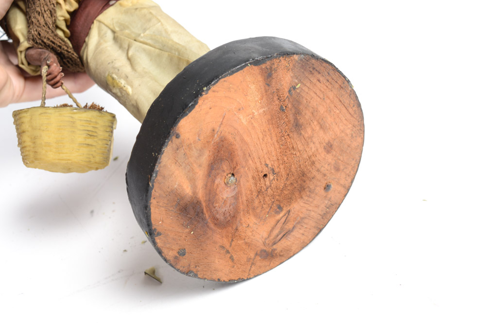 Spanish Colonial Wax Figure of Farmer