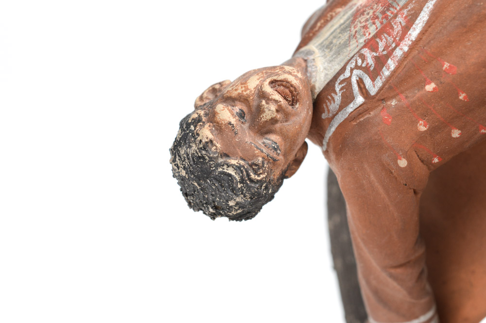 Spanish Colonial Pottery Figure of Dueler