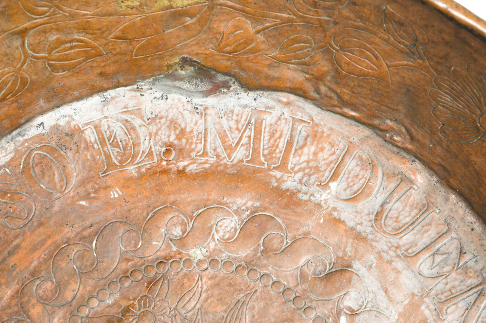 Antique Spanish Colonial Hammered Copper Bowl