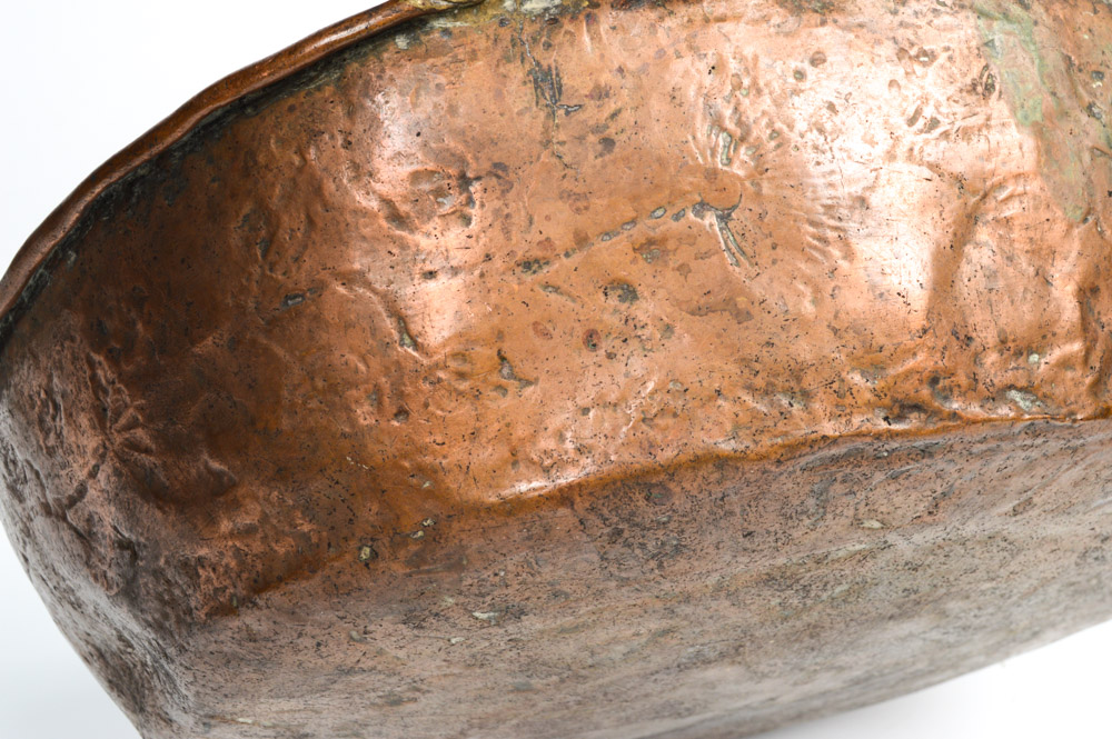 Antique Spanish Colonial Hammered Copper Bowl