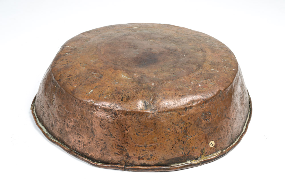 Antique Spanish Colonial Hammered Copper Bowl