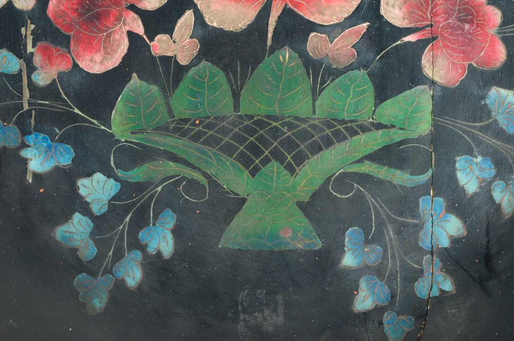 Antique Spanish Colonial Painted Wooden Platters