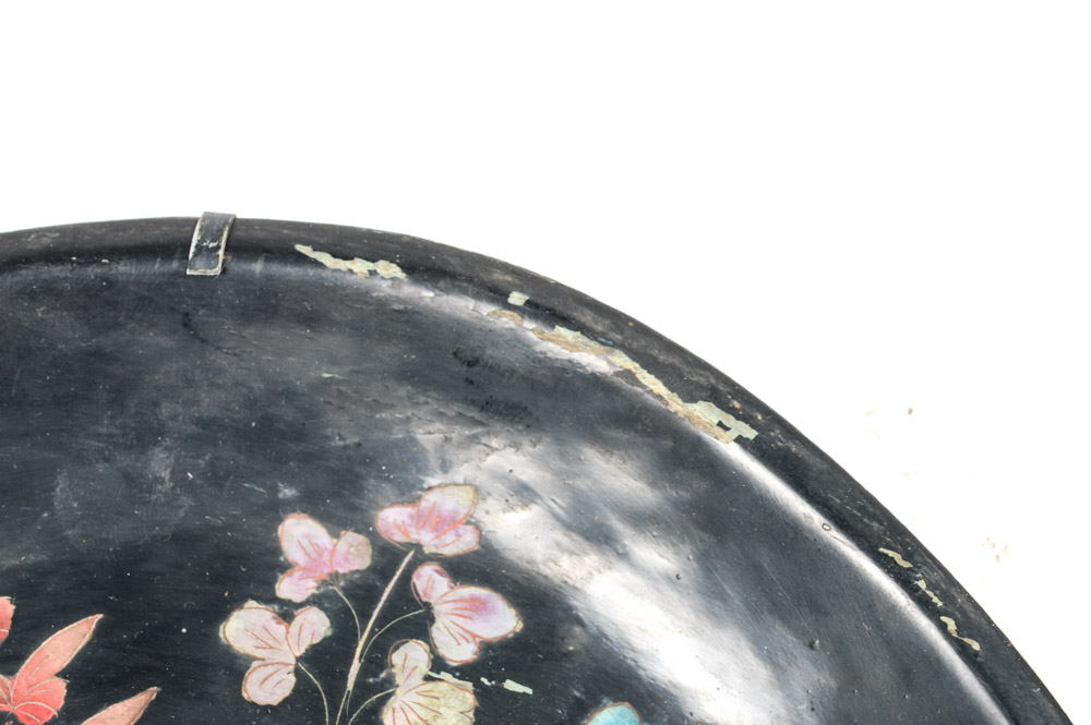 Antique Spanish Colonial Painted Wooden Platters