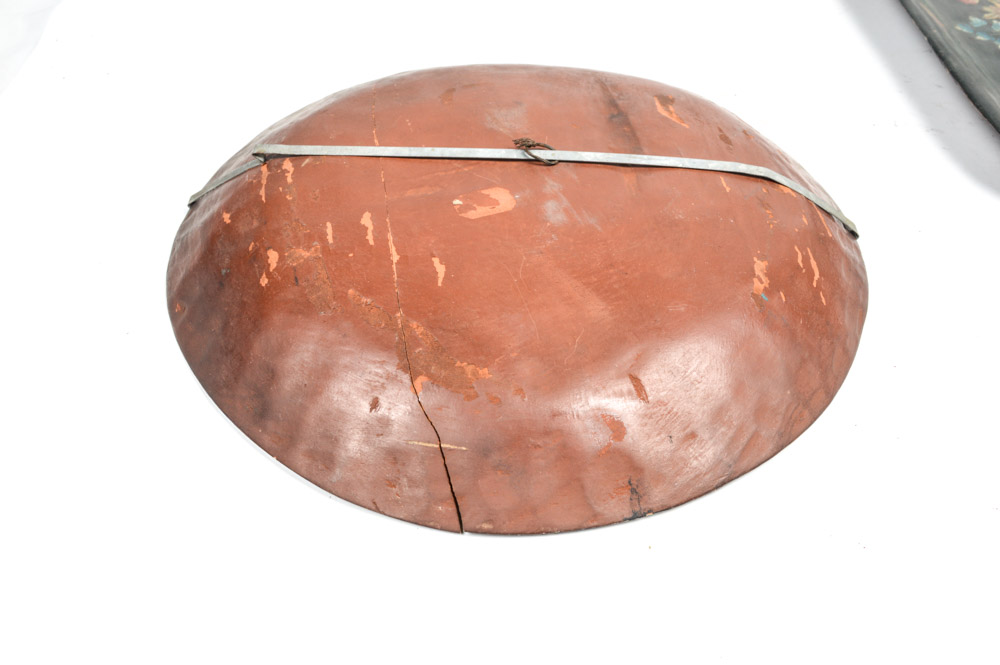 Antique Spanish Colonial Painted Wooden Platters