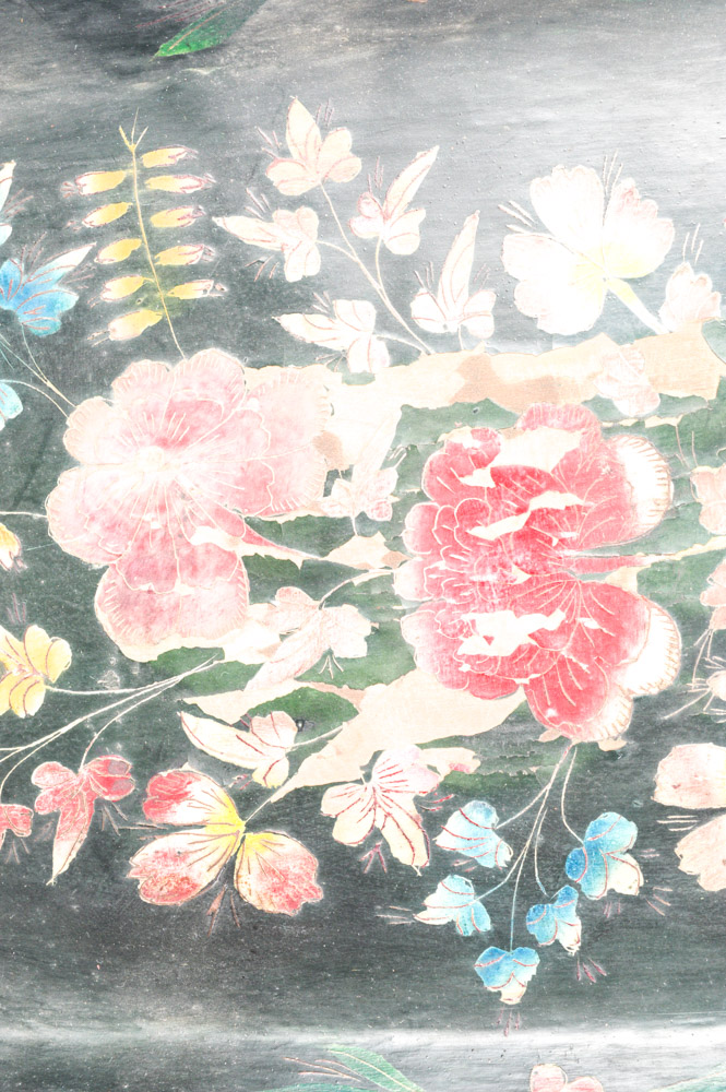 Antique Spanish Colonial Painted Wooden Platters