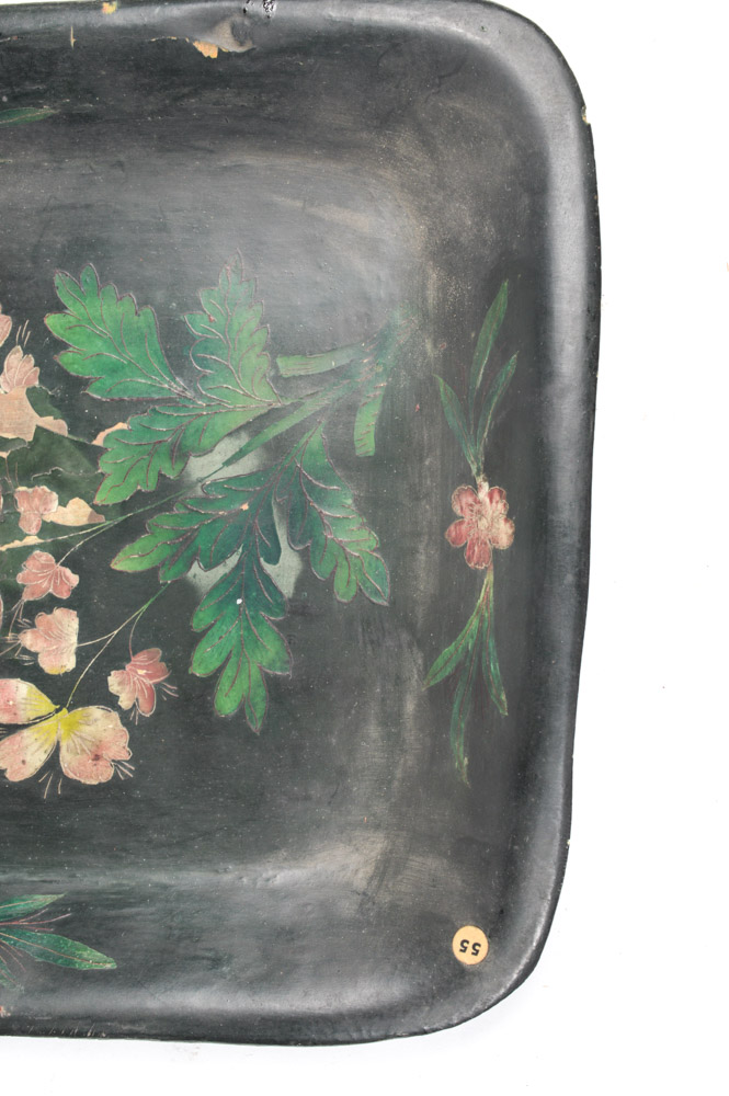 Antique Spanish Colonial Painted Wooden Platters