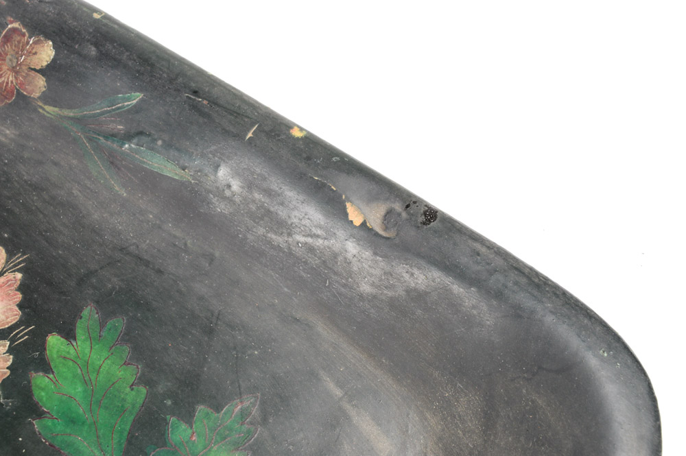 Antique Spanish Colonial Painted Wooden Platters