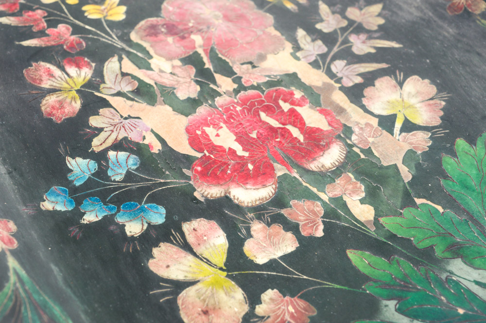 Antique Spanish Colonial Painted Wooden Platters