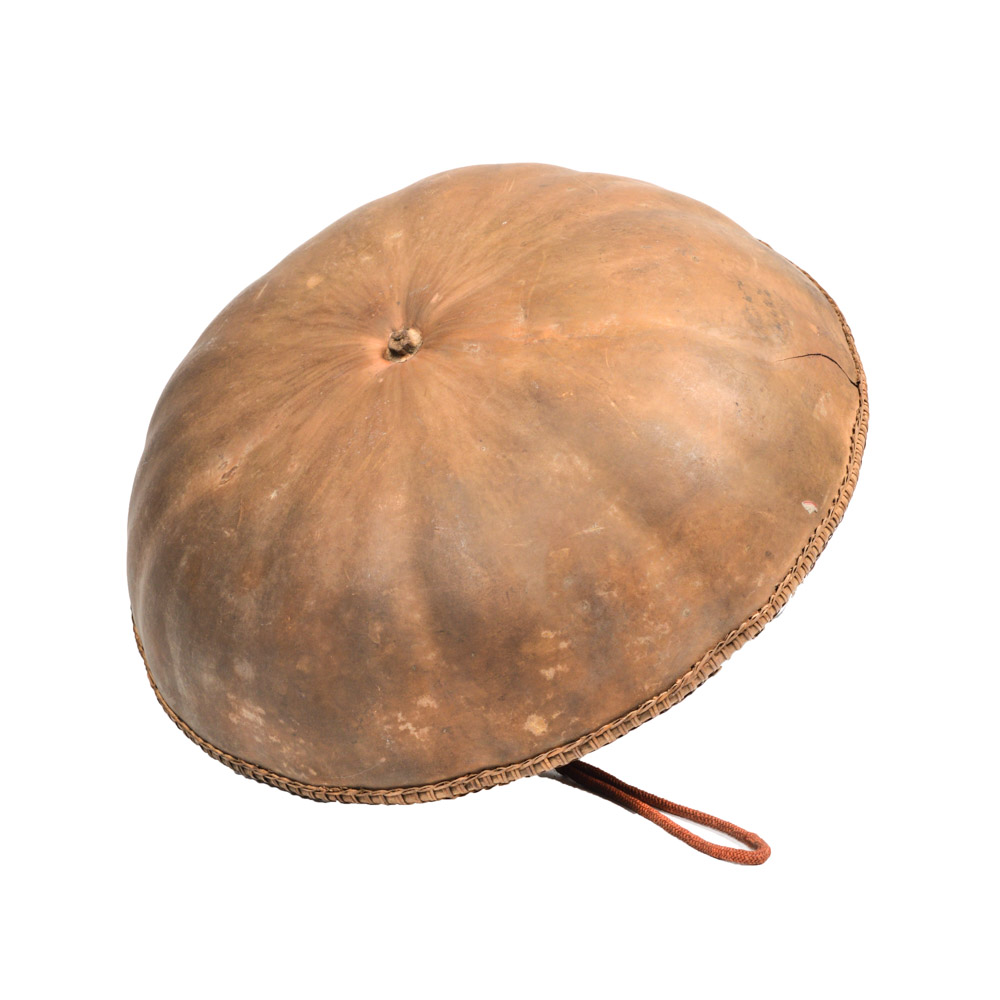 Antique Asian Melon and Bamboo Farmer's Hat