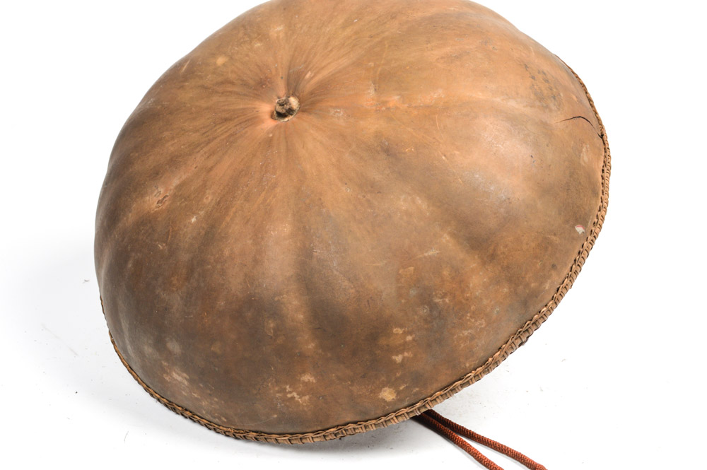 Antique Asian Melon and Bamboo Farmer's Hat