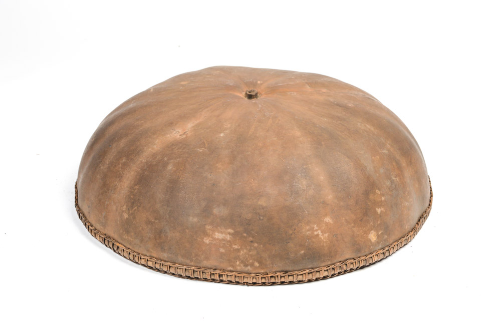 Antique Asian Melon and Bamboo Farmer's Hat