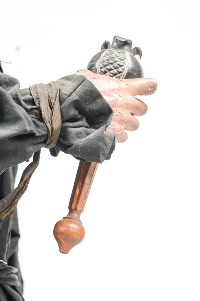 Fine 19th Century Santos of San Jacinto, in a Neo-Gothic Case